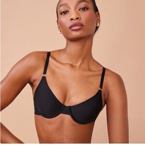 Pepper Ultra Fine Unlined Black Bra 32B